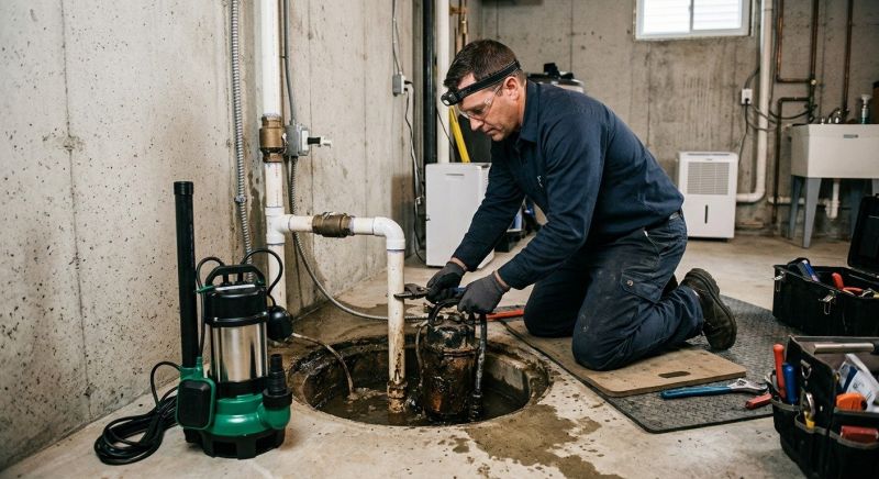 Basement Drainage Installation in Warwick, RI